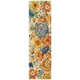 thumbnail image 1 of Nourison Allur Contemporary Floral Ivory Multicolor 2'3" x 7'6" Area Rug, (8' Runner), 1 of 8
