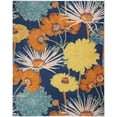 thumbnail image 1 of Nourison Allur Modern Floral Navy Multicolor 7'10" x 9'10" Area Rug, (8' x 10'), 1 of 10