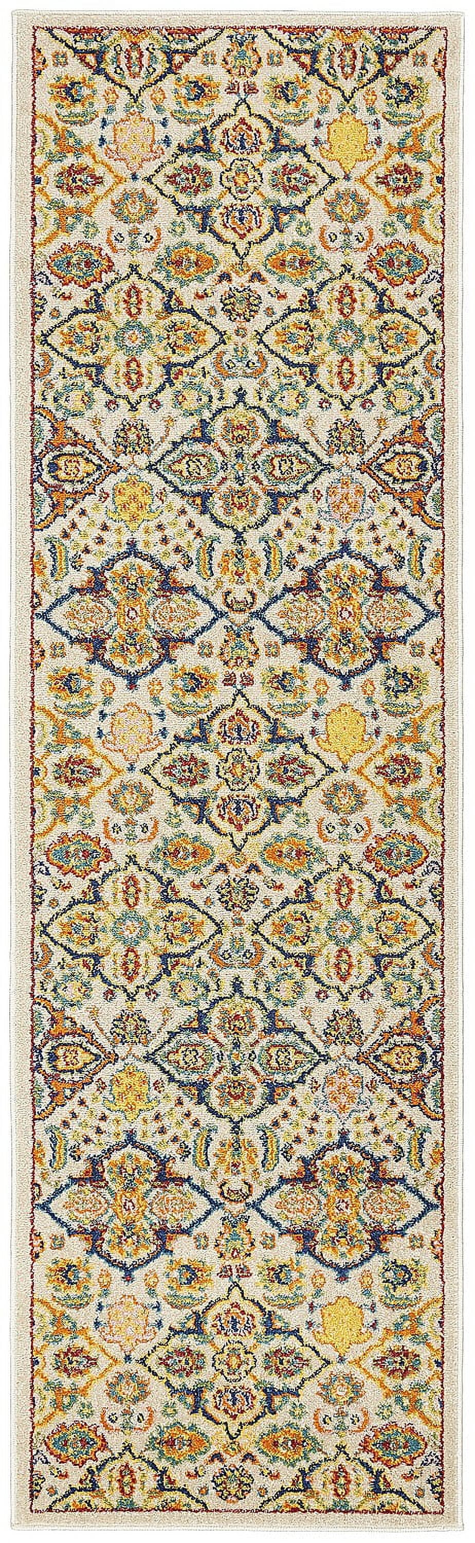Nourison Allur Bohemian Ivory Multicolor 2'3