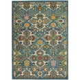 thumbnail image 1 of Nourison Allur Bohemian Turquoise/Ivory 6' x 9' Area Rug, (6x9), 1 of 10
