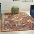 thumbnail image 1 of Nourison Allur Boho Transitional Orange Multicolor 5'3" x 7'3" Area Rug, (5' x 7'), 1 of 9