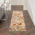 thumbnail image 1 of Nourison Allur Floral Ivory Multicolor 2'3" x 7'6" Area Rug, (2x8), 1 of 8