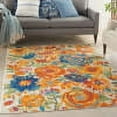 thumbnail image 1 of Nourison Allur Floral Ivory Multicolor 5'3" x 7'3" Area Rug, (5x7), 1 of 9