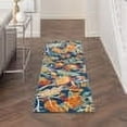 thumbnail image 1 of Nourison Allur Floral Navy Multicolor 2'3" x 7'6" Area Rug, (2x8), 1 of 8