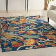 thumbnail image 1 of Nourison Allur Floral Navy Multicolor 5'3" x 7'3" Area Rug, (5x7), 1 of 9