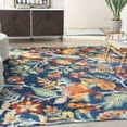 thumbnail image 1 of Nourison Allur Floral Navy Multicolor 7'10" x 9'10" Area Rug, (8x10), 1 of 9