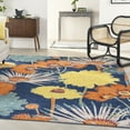 thumbnail image 1 of Nourison Allur Modern Floral Navy Multicolor 9' x 12' Area Rug, (9' x 12'), 1 of 9