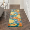 thumbnail image 1 of Nourison Allur Modern Floral Turquoise Multicolor 2'3" x 7'6" Area Rug, (8' Runner), 1 of 8