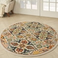 thumbnail image 1 of Nourison Allur Persian Ivory/Multi 5'3" x round Area Rug (5 Round), 1 of 8