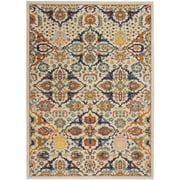 Nourison Allur Persian Ivory Multicolor 4 x 6 Area Rug, 4x6