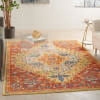 Nourison Allur Persian Red Multicolor 5'3" x 7'3" Area Rug, (5x7)