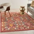 thumbnail image 1 of Nourison Allur Persian Red Multicolor 5'3" x 7'3" Area Rug, (5x7), 1 of 9
