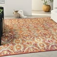 thumbnail image 1 of Nourison Allur Transitional Moroccan Red Multicolor 9' x 12' Area Rug, (9' x 12'), 1 of 9