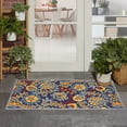thumbnail image 1 of Nourison Aloha 2' x 3' Navy Multicolor Outdoor Rug, 1 of 9