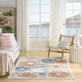 thumbnail image 1 of Nourison Aloha 3'6" x 5'6" Ivory Rose Outdoor Rug, 1 of 10