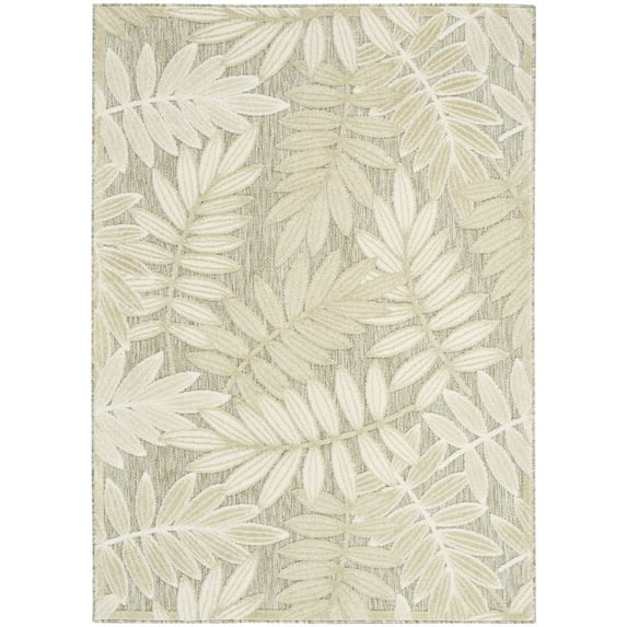 Nourison Home Aloha 3'6" x 5'6" Ivory Sage Modern Rug