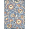 thumbnail image 1 of Nourison Home Aloha 5'3" x 7'5" Blue Rose Farmhouse Rug, 1 of 9