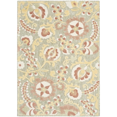 Nourison Home Aloha 5'3" x 7'5" Sage Rose Farmhouse Rug price history on PriceWatchPro