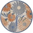 thumbnail image 1 of Nourison Aloha 5'3" x Round Beige Multicolor Contemporary Rug, 1 of 11
