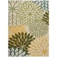 thumbnail image 1 of Nourison Aloha Tropical Indoor/Outdoor Green Multicolor 6' x 9' Area Rug (6x9), 1 of 10