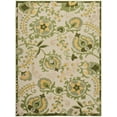 thumbnail image 1 of Nourison Aloha 6' x 9' Ivory Green Fabric Outdoor Area Rug (6' x 9'), 1 of 10