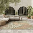 thumbnail image 1 of Nourison Aloha 7'10" x 10'6" Sage Rose Modern Rug, 1 of 10