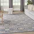 thumbnail image 1 of Nourison Aloha Indoor/Outdoor Blue/Grey 9' x 12' Area Rug (9x12), 1 of 10