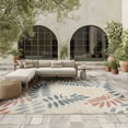 thumbnail image 1 of Nourison Aloha 9' x 12' Ivory Blue Modern Rug, 1 of 10