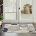thumbnail image 1 of Nourison Aloha Indoor/Outdoor Blue/Grey 2'8" x 4' Area Rug (2x4), 1 of 9