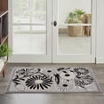 thumbnail image 1 of Nourison Aloha Indoor/Outdoor Black White 2'8" x 4' Area Rug (3x4), 1 of 9