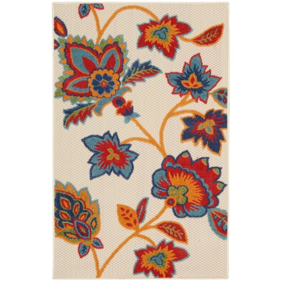 Nourison Aloha Indoor/Outdoor Multicolor 2'8" x 4' Area Rug (3x4)