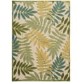 thumbnail image 1 of Nourison Aloha Floral Indoor/Outdoor Green Multicolor 3'6" x 5'6" Area Rug (4x6), 1 of 11