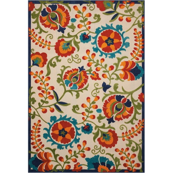 Nourison Aloha Floral Multicolor Area Rug