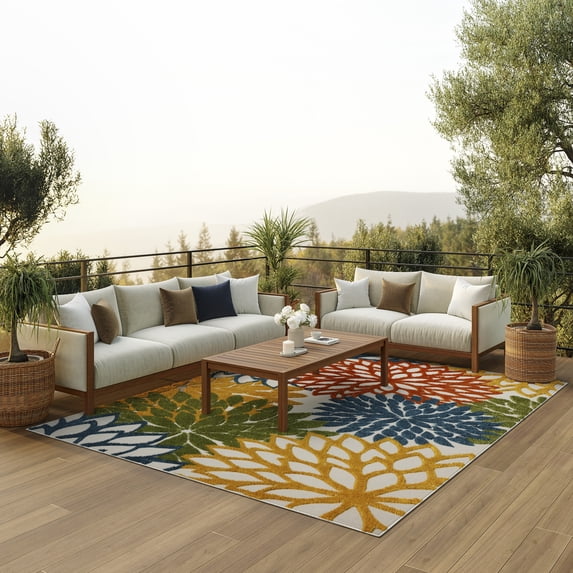 Nourison Aloha Floral Woven Area Rug, 9' x 12'