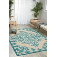 thumbnail image 1 of Nourison Aloha Indoor/Outdoor Aqua 5'3" x 7'5" Area Rug, (5x7), 1 of 7