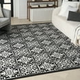 thumbnail image 1 of Nourison Aloha Indoor/Outdoor Black White 5'3" x 7'5" Area Rug, (5x7), 1 of 9