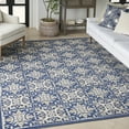 thumbnail image 1 of Nourison Aloha Indoor/Outdoor Blue 7'10" x 10'6" Area Rug, (8x11), 1 of 9