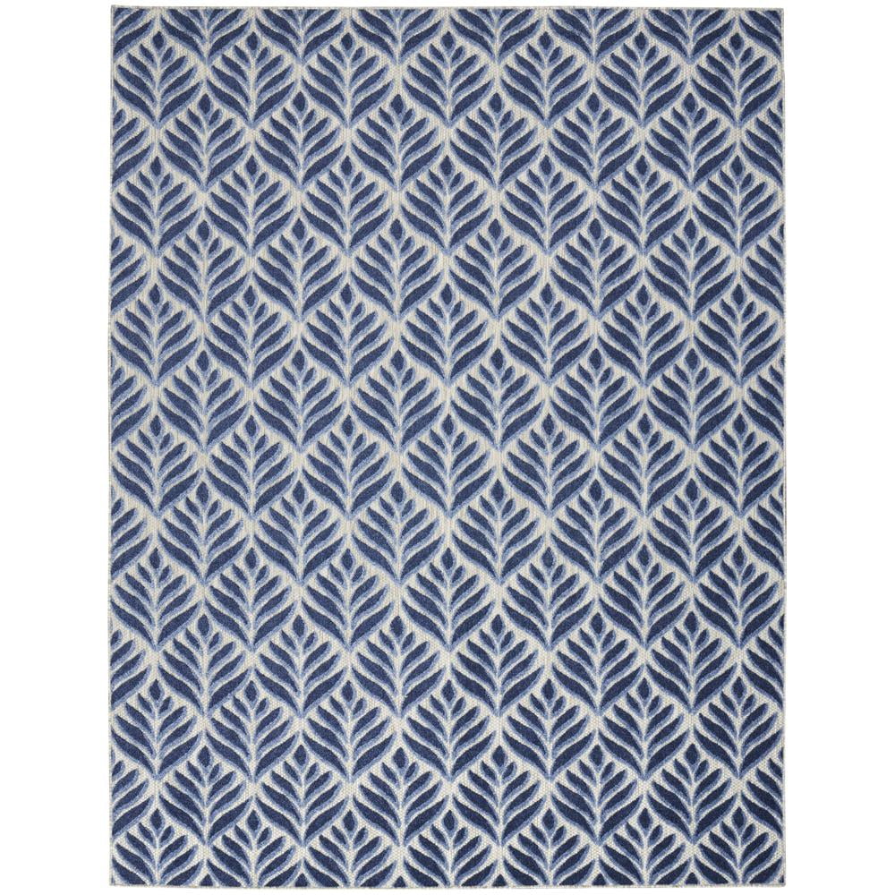 Nourison Aloha Indoor/Outdoor Blue 7' x 10' Area Rug, (7x10)