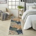 thumbnail image 1 of Nourison Aloha Indoor/Outdoor Blue Green 2' x 6' Area Rug (2x6), 1 of 8