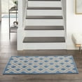 thumbnail image 1 of Nourison Aloha Indoor/Outdoor Blue/Grey 2'8" x 4' Area Rug, (3x4), 1 of 8
