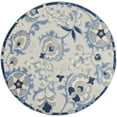 thumbnail image 1 of Nourison Aloha Indoor/Outdoor Blue/Grey 4' x ROUND Area Rug, (4x Round), 1 of 11