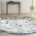 thumbnail image 1 of Nourison Aloha Indoor/Outdoor Blue/Grey 7'10" x ROUND Area Rug, (8 Round), 1 of 9
