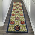thumbnail image 1 of Nourison Aloha Indoor/Outdoor Blue/Multicolor 2'3" x 10' Area Rug, (2x10), 1 of 9