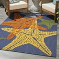thumbnail image 1 of Nourison Aloha Indoor/Outdoor Blue Multicolor 3'6" x 5'6" Area Rug (4x6), 1 of 10
