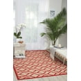 thumbnail image 1 of Nourison Aloha Indoor/Outdoor Casual Geometric Red 3'6" x 5'6" Area Rug, (4' x 6'), 1 of 7
