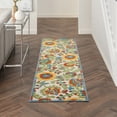 thumbnail image 1 of Nourison Aloha Indoor/Outdoor Farmhouse Transitional Ivory/Multi 2' x 6' Area Rug, (2' x 6'), 1 of 8