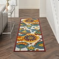 thumbnail image 1 of Nourison Aloha Indoor/Outdoor Floral Contemporary Multicolor 2' x 6' Area Rug, (6' Runner), 1 of 7