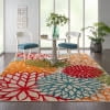 Nourison Aloha Indoor/Outdoor Floral Green Area Rug