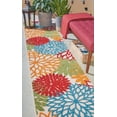 thumbnail image 1 of Nourison Aloha Indoor/Outdoor Green 2'3" x 12' Area Rug, (2x12), 1 of 10