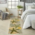 thumbnail image 1 of Nourison Aloha Indoor/Outdoor Green Yellow 2'3" x 8' Area Rug (2x8), 1 of 8